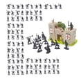 thumbnail image 4 of Figura de acción caballero castillo medieval Strade Fareast Limited 1/72 juguete miniatura gris, 4 of 8