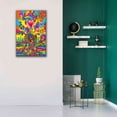 thumbnail image 6 of Epic Graffiti 'Hippie Musician 3' by Howie Green, Canvas Wall Art, 26"x40", 6 of 8