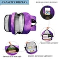 thumbnail image 3 of ALAZA Purple Tie-dye Laptop Backpack Purse Travel Bag Casual School Bookbag Rucksack for Women Men, 3 of 6