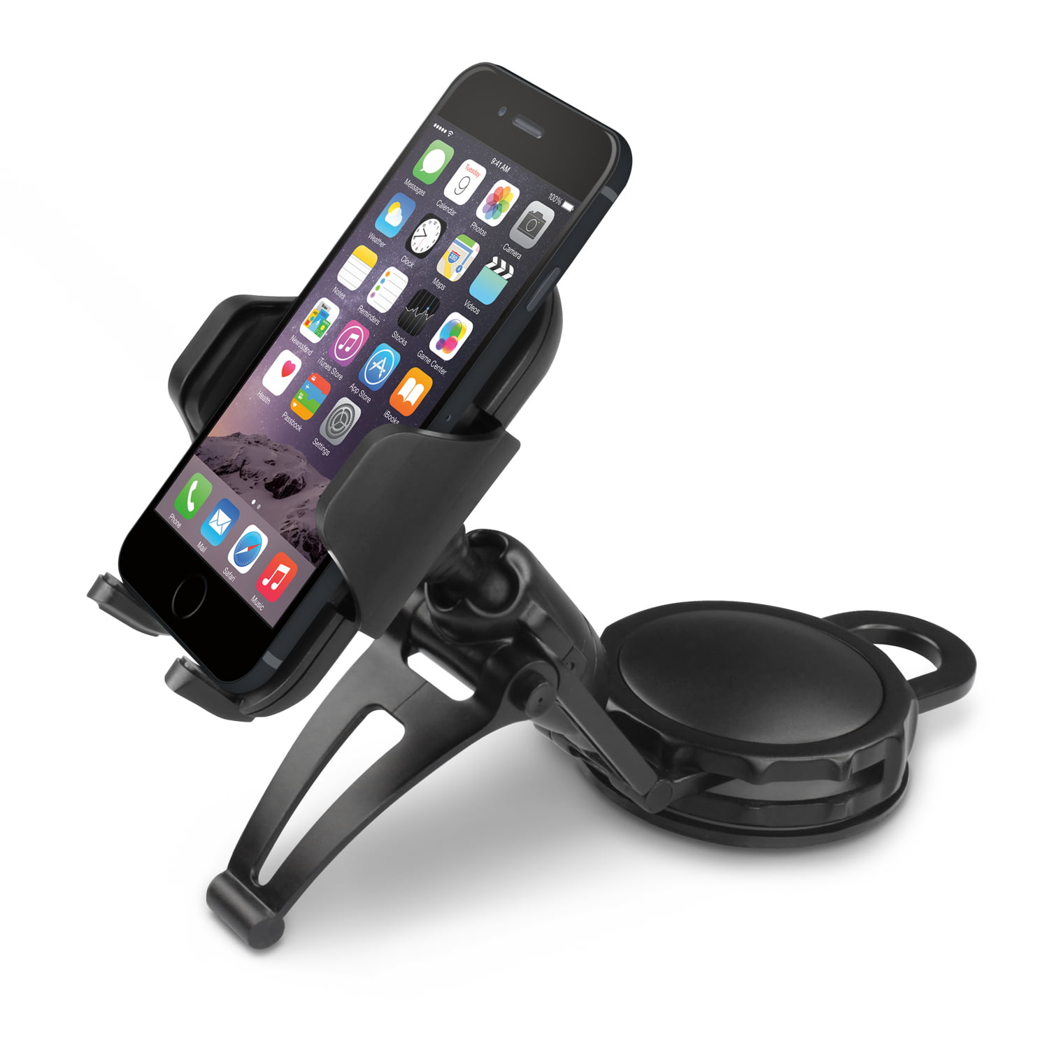 Cellet CD Slot Phone Holder Cradle Mount with One-Touch Design Compatible for Apple iPhone Xr,Xs Max,Xs,X,SE,8 Plus,8,7 Plus,7,6S Plus,6S,6 Plus,6,5S,5C,5,4S,4,3GS,3G,iPod Touch,iPod Nano and More 