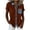 #047-Coffee, variant on Craaazy Womens Loose Fit Prints Patchwork Collared Short Sleeve Topss Casual Button Down Shirts for Summer Gifts