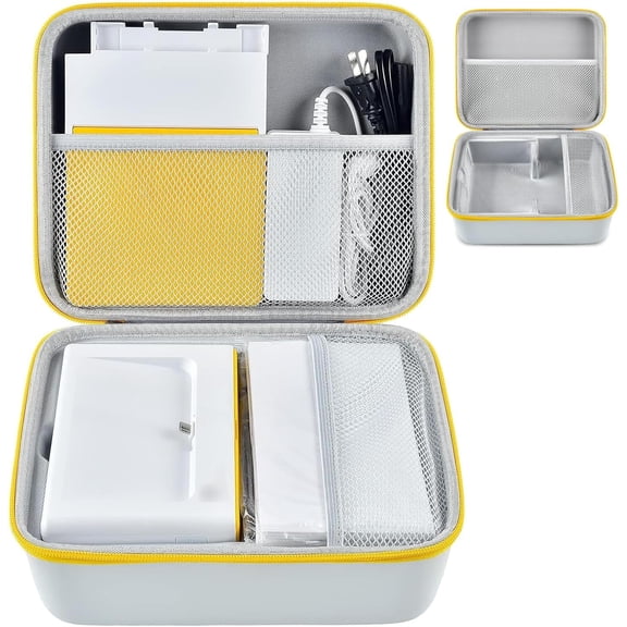 Case for KODAK Dock Plus 4PASS Instant Photo Printer, Storage Holder for Cartridge Refill & Photo Paper-Box Only (White)