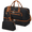 Black Brown, variant on Black Letter A Personalized Travel Duffle Bag with Wet Pocket and Shoe Compartment