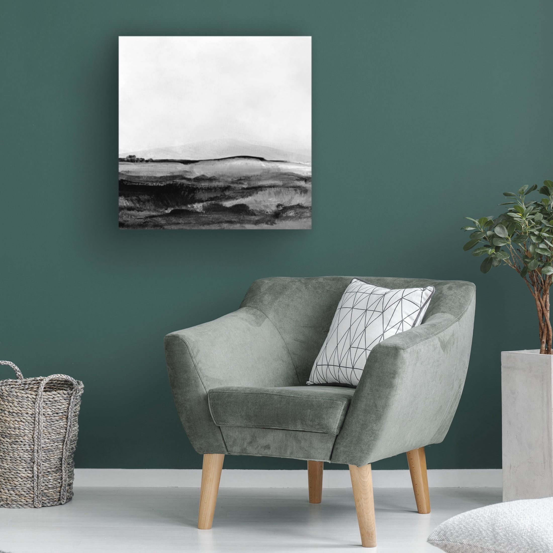 Trademark Fine Art Dan Hobday Mono Landscape No1 Canvas Wall Art