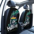 thumbnail image 3 of Easygdp Hungry Tyrannosaurus Car Kick Mat Seat Cover 2 Pcs Anti-Kick Pockets Storage Mat Back Seat Cover Car Seat Protector, 3 of 8