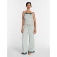 thumbnail image 3 of Joyspun Women’s Lace Trim Ribbed Pants, 30'' Inseam, Sizes XS-3X, 3 of 6
