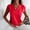 Red, variant on SDJMa Women's Classic-Fit 100% Cotton Short-Sleeve T-Shirt Women Casual T-shirt Solid Short Sleeve V-Neck Pullover Blouse Tops