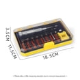 thumbnail image 3 of 52-Piece Precision Screwdriver Kit with Locking Function - Chromium Vanadium Steel Tools for Repairing Smartphones, Laptops, Watches & Eyeglasses - Compact 7.68" x 4.53" x 1.38" Orange Storage Case -, 3 of 7