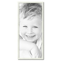ArtToFrames 18x42 inch White Picture Frame, White 18" x 42" Wood Poster Frame (WOM-5140) 1234