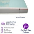 thumbnail image 2 of Proheal Memory Foam Hospital Bed Mattress - Gel Infused Pressure Redistribution with Sloped Heel - 36" x 76" x 6", 2 of 6