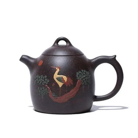 

Tea Cup Set Household Tea Set 310ml Classic Purple Clay Tea Pot Raw Ore Black Gold Sand Teapots Zisha Dragon Egg Filter Kettle Teapots & Coffee Servers Travel Tea Set