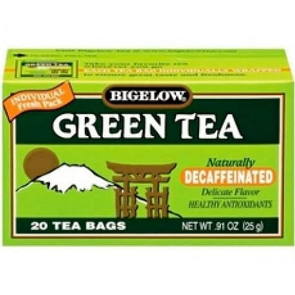 Bigelow Tea/ 20 Bags - Green Decaffeinated (6 Pack)