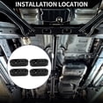 thumbnail image 2 of Unique Bargains Soporte de Escape de 4 Agujeros / Soporte de Montaje de Tubo de Escape para Coche Camión / Goma PU Resistente al Calor 12mm ID / 4 Pcs Negro, 2 of 6
