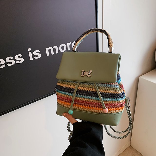 Mochila pequeña y elegante con diseño de mariposas mochila de viaje informal bolsa de viaje al aire libre
