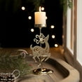 thumbnail image 1 of Adorno Navideño para Ventana, Estilo Vintage, Dorado, de Hierro | Hierro, Dorado, 72 G, 11 X 11 X 17 Cm | Candelabro Navideño, 1 of 6