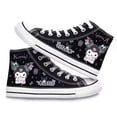 thumbnail image 1 of Kuromi-zapatos con dibujos animados de corazón para niña, el mismo estilo, lona alta, animación periférica, estudiantes masculinos y femeninos, informales, 2024, 1 of 5