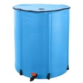 thumbnail image 3 of Zimtown 100 Gallon Portable Rain Barrel Farms Water Storage Saver for Patio Blue, 3 of 14