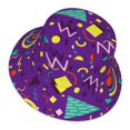 thumbnail image 3 of Disketp Retro 80s Style Print Reflective Bucket Hat Beach Hat Summer Travel Sun Hats Fisherman Cap, 3 of 8