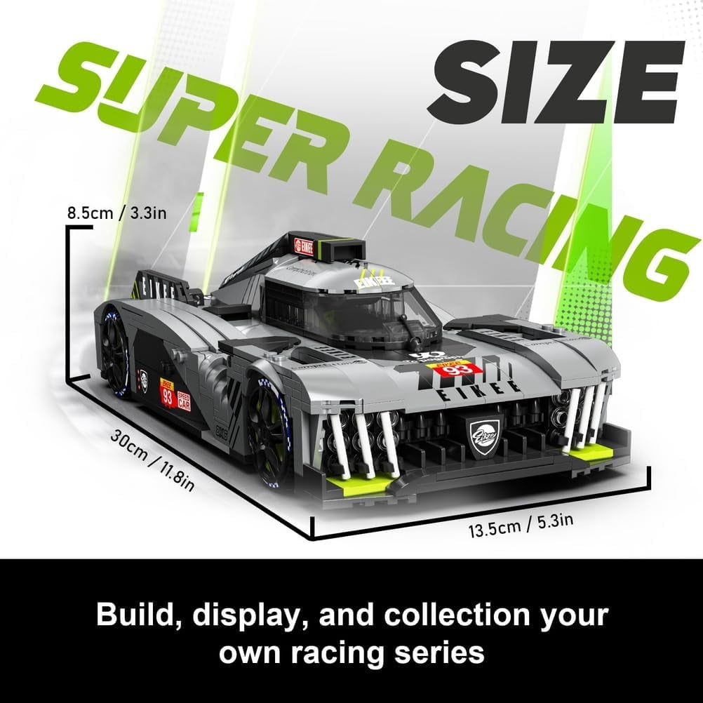 Le 8X6 Hybrid Hypercar Building Set for Adults, Collectible 1:16 Scale Race Car Model, Racing DIY Craft for Display and Play, Ideal Gift for Birthdays and Fans, (1,028 PCS, A-Y26004)