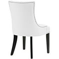 thumbnail image 3 of Side Dining Chair, Rivet Nailhead, White, Vegan Leather, Kitchen Cafe Bistro Hospitality Restaurant, Modern Contemporary HB32921, 3 of 4