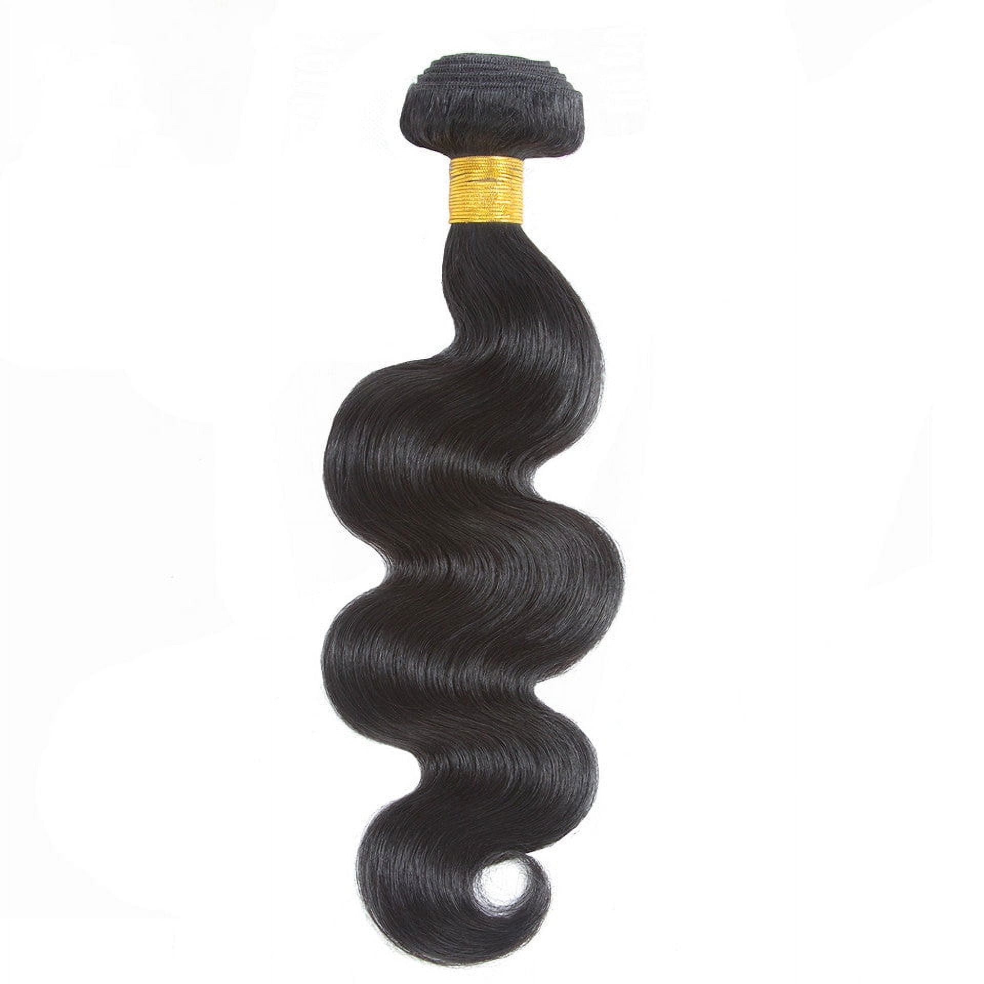 Brazilian Sew In Bundles Hair Extension Body Wave Real Virgin Remy Human Hair 100g Natural color 10"