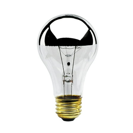 

60 Watt Incandescent Half Chrome A19 Medium Base Pack of 2