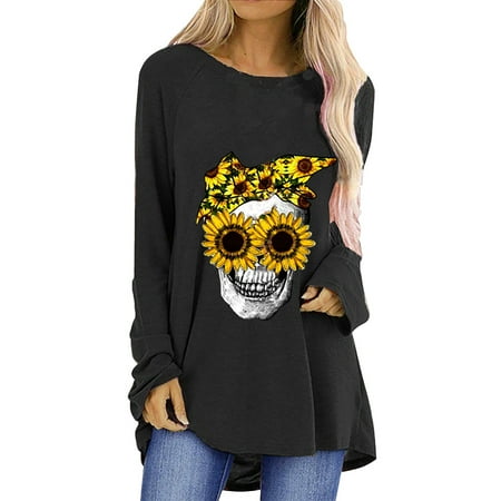 

Inkach Womens Trend Print Casual Long Sleeve Tops