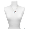 thumbnail image 3 of Delight Jewelry Baby Boy Blue Heart with Baby Feet Red Lucky Ladybug Necklace and Dangle Earrings Set, 3 of 6