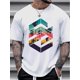 thumbnail image 1 of Camiseta estampada de manga corta de verano para hombre, 1 of 5
