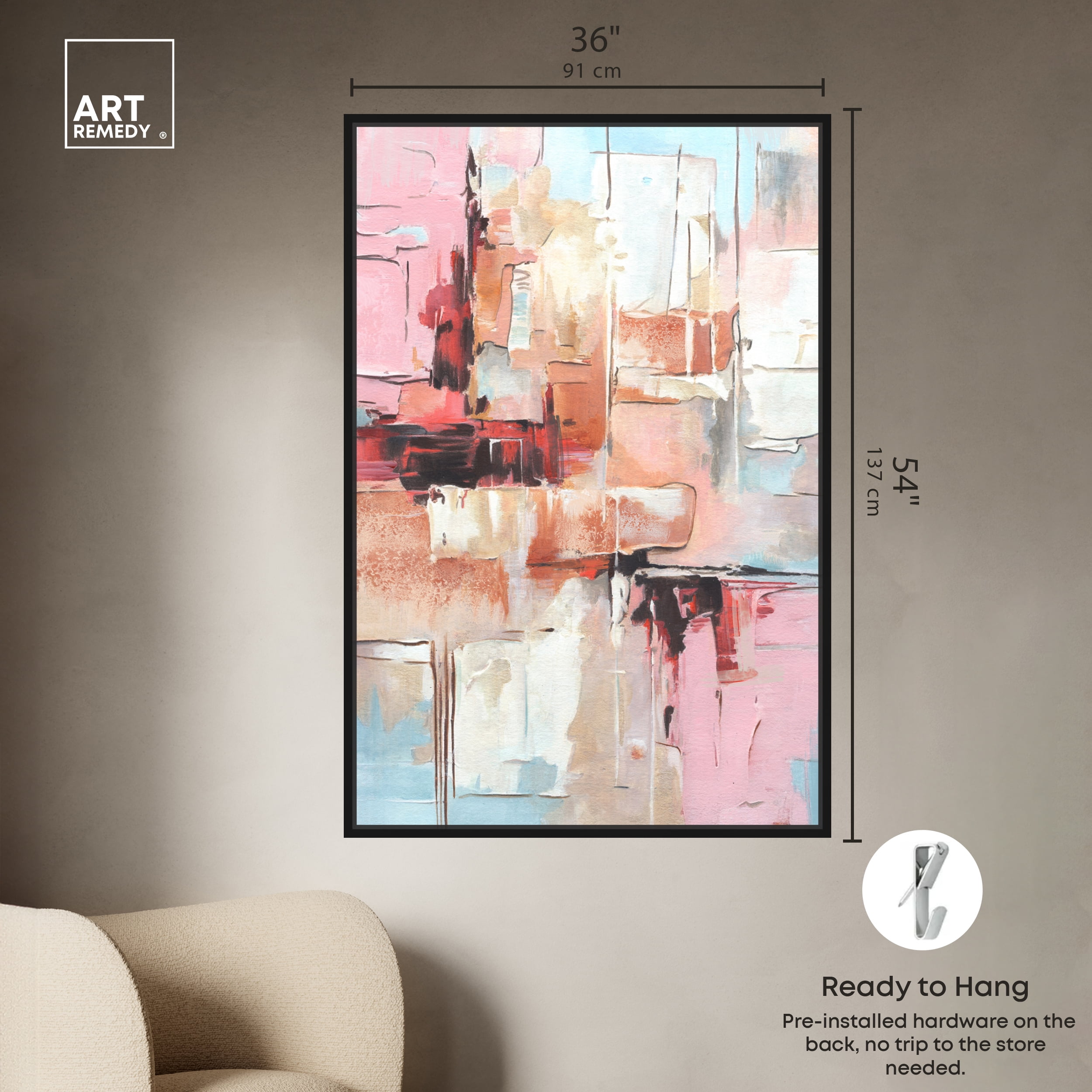 Sneaker Head Couple 13 in x 19 in Framed Painting Art Prints, by Wynwood Studio
