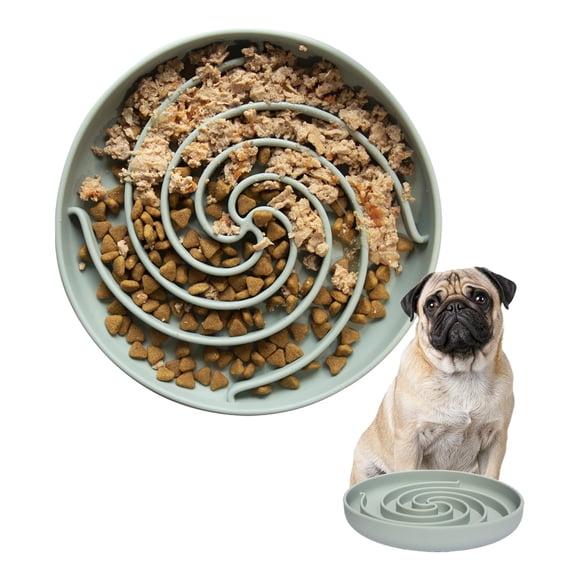 Cuenco para perros Slow Feeder, bifeaw, silicona, rompecabezas para cachorros