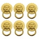 thumbnail image 1 of tiradores de cajón con un solo anillo de león retro, accesorio para muebles dorado, 1 of 5