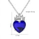 thumbnail image 3 of Collar con colgante de corazón pequeño chapado en oro, gargantilla, collar con cadena de corazón pequeño para mujer, delicado, 3 of 5