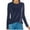 Dark Blue, variant on XUNKUSGA Going out Tops for Women V-Neck Long Sleeve Velvet Women's Tops Solid Color Tops for Women Trendy Basic Tees Shirt