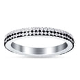 thumbnail image 3 of Full Eternity Stackable Band Cubic Zirconia 925 Sterling Silver Size 11, 3 of 3