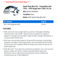 thumbnail image 2 of Spark Plug Wire Set - Compatible with 1994 - 1999 Dodge Ram 1500 3.9L V6 1995 1996 1997 1998, 2 of 2