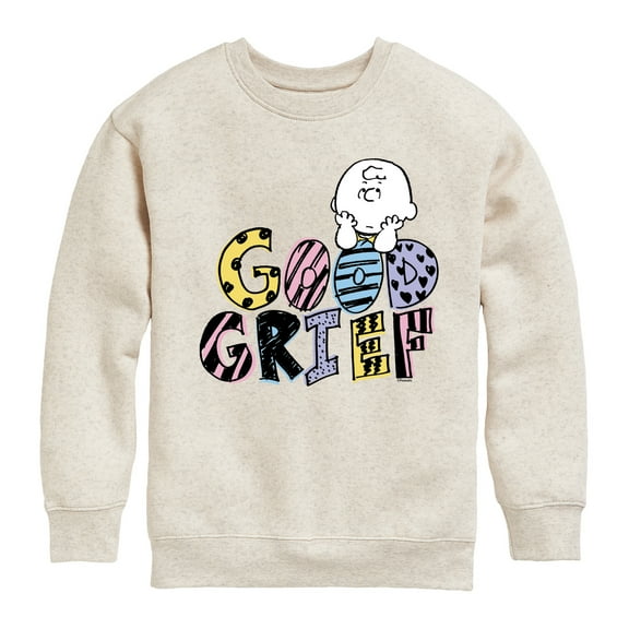Peanuts - Good Grief Charlie Brown - Youth Crewneck Sweatshirt