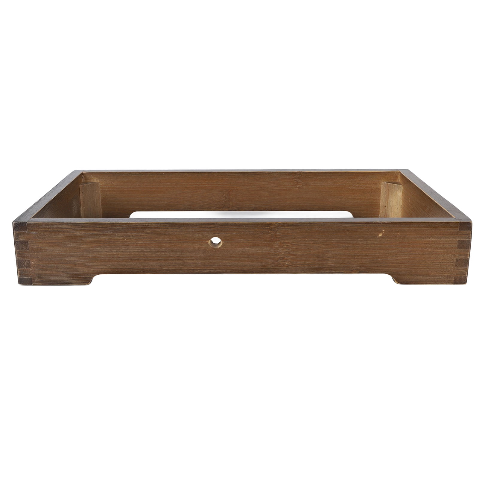 Electric Tea Stove Stand Frame, Induction Cooker Wood Frame Rounded Corners Embedded Simple Standard Appliance Position For Tea Cooking Accessories