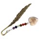 thumbnail image 5 of Bookmark Natural Bookmark Decorative Metal Page-Marker Forma de pluma Marcador de libros, 5 of 7