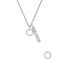 thumbnail image 2 of Delight Jewelry She Believed She Could Infinity Ring Silvertone Hope Anchors the Soul Bar Charm Necklace, 23", 2 of 4