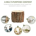 thumbnail image 3 of MasteelfCA Wood Flower Container Rustic Bark Design Planter Flower Storage Pot Party Home Decor, 3 of 8