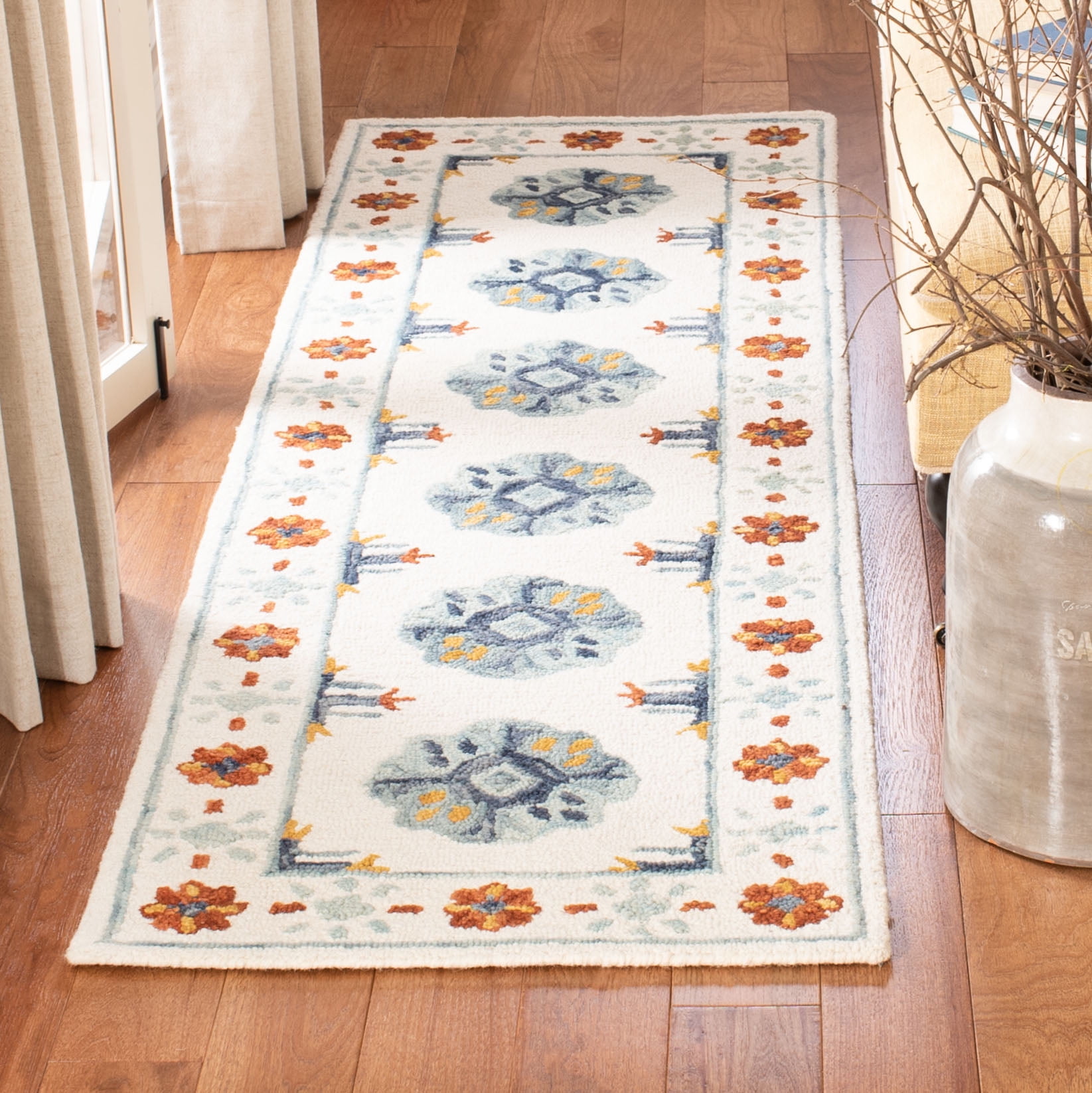 Details about   Multi Colored Safavieh Valencia Polyester Runner 2' 3" X 8' 
