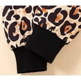 thumbnail image 2 of StylesILove Baby Toddler Girls 3D Ears Letter Print Long Sleeve Pullover Hoodie & Leopard Pants 2pcs Fall Winter Outfit (Black, 12 Months), 2 of 7