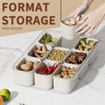 thumbnail image 4 of Xihbxyly Caja de Almacenamiento para Cocina, Diseño Compacto, Divisor Transparente para Una Fácil Organización, Material Duradero, Organizador para Refrigerador y Despensa, Preserva La Frescura, 9 Co, 4 of 7