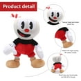 thumbnail image 5 of Mojoyce Cuphead Plush Toy 10-in Stuffed Doll Funny for Game Fan (2Pack Blue+Red), 5 of 10