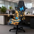 thumbnail image 5 of Whosucclay Sunflower Butterfly Star Print Gaming Chair Covers Slipcovers Washable, 4 Pieces Stretchable Elastic Computer Reclining Gaming Chair Seat Cover with Armrest Cover, 5 of 8