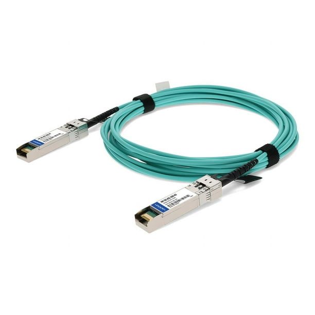 AddOn - 10GBase-AOC Câble de Fixation Directe - Conforme à TAA - SFP+ à SFP+ - 10 M - Fibre Optique - Actif