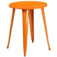 thumbnail image 4 of Emma + Oliver Commercial 24" Round Orange Metal Indoor-Outdoor Table Set with 4 Arm Chairs, 4 of 5