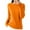 Orange, variant on hotojiny Women's Long Sleeve Shirts Casual Knitted Crewneck Ribbed Tops Fall Fashion Lounge Lightweight Blouse