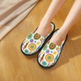 thumbnail image 4 of Slippers for Women, Beautiful African Womens Womens Slippers Fuzzy Winter House Shoes, Soft Anti-Skid Slippers Indoor and Outdoor, 4 of 7
